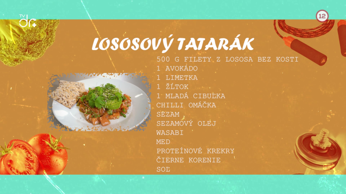 Kelo a lososový tatarák + preskoky vo vzpore
